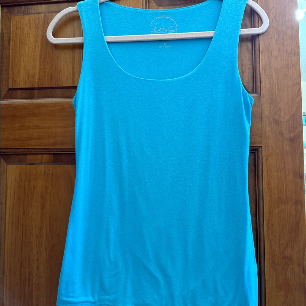 INC International Concepts Vibrant Blue Tank Top